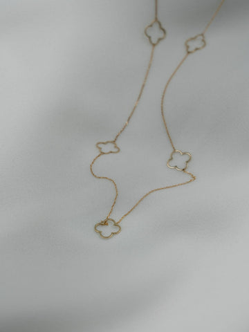 Χρυσό κολιέ Κ14 μακρύ με σταυρούς